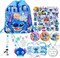 59 Pcs Cute Anime Merch Accessories Include Drawstring Bag Backpack, Stickers, Lanyard, Necklace, Bracelet, Keychain, Phone Holder, Button Pins